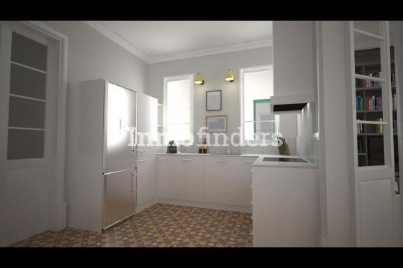 Inmofinders pisos en venta en Eixample Barcelona como este bonito piso de diseño con cocina abierta