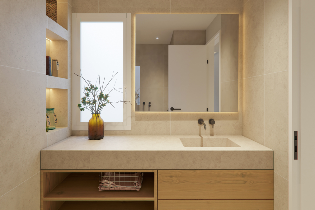 baño suite piso eixample barcelona