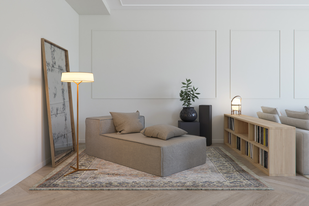 rincón lectura salón piso eixample barcelona
