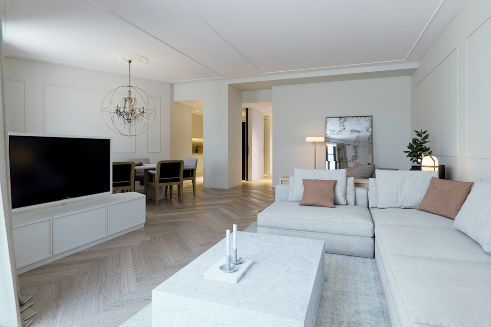 salón piso eixample barcelona