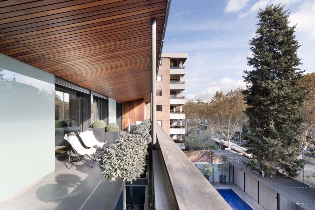 Terraza piso venta Paseo Bonanova