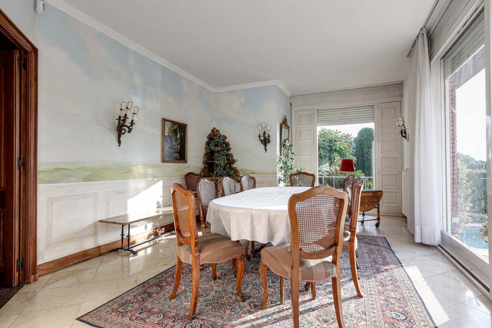 comedor casa venta Pedralbes Barcelona
