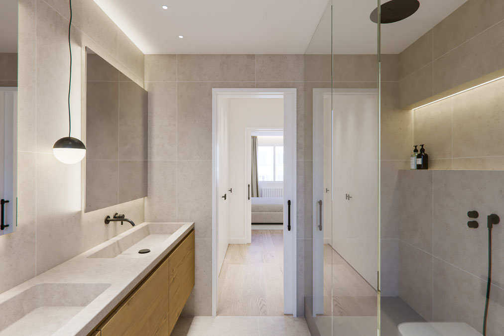 baño suite piso calle loreto