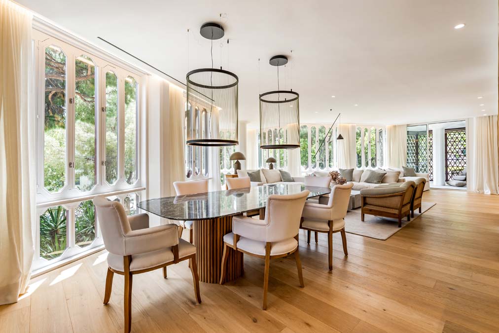 salón comedor piso jardines de toquio Pedralbes