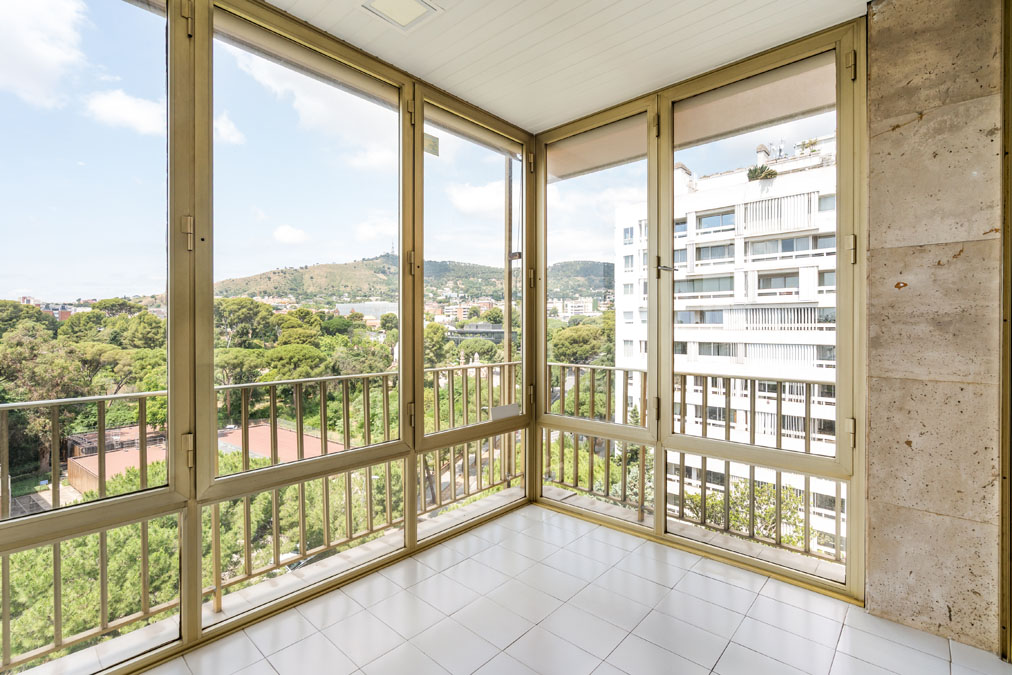 Terraza piso venta Pedralbes