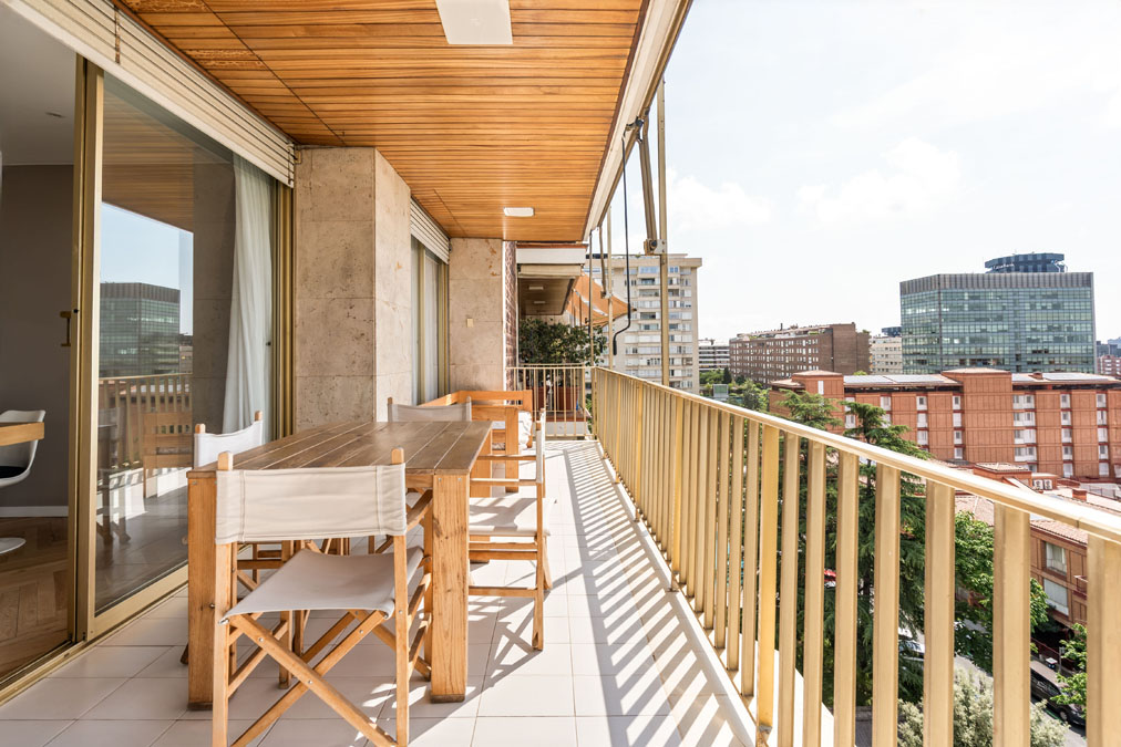 Terraza piso venta Pedralbes